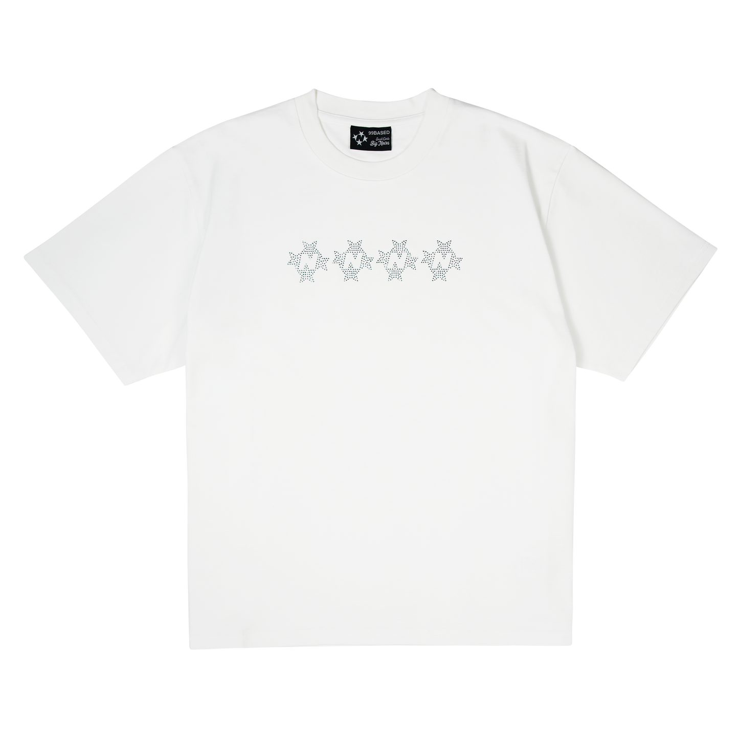 4Stars Rhinestone T-Shirt [White]