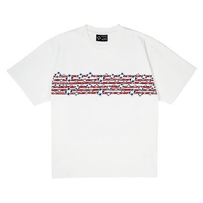 Stars Line T-Shirt [White]