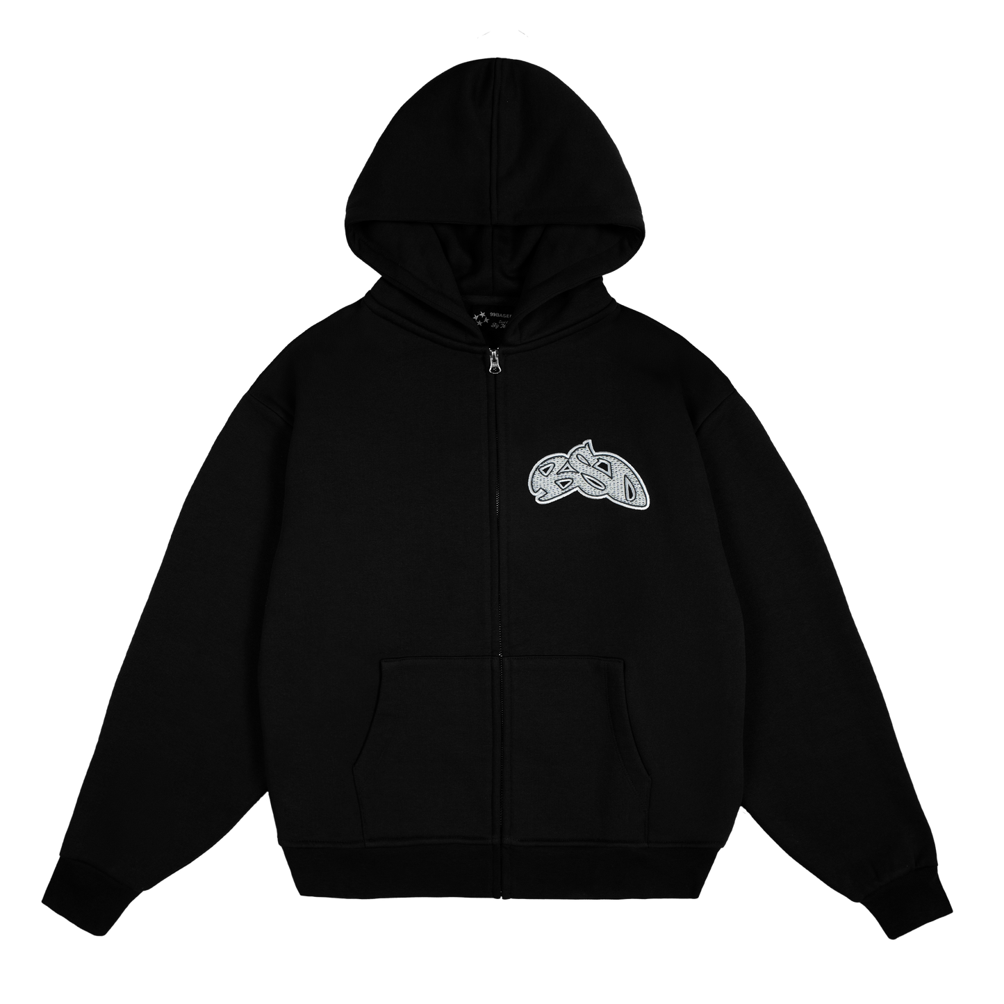 Studded BSD Zip Hoodie [Black]