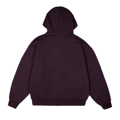 Logo Zip Hoodie [Plum]