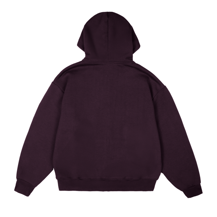 Logo Zip Hoodie [Plum]