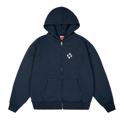 Logo Zip Hoodie [Navy]