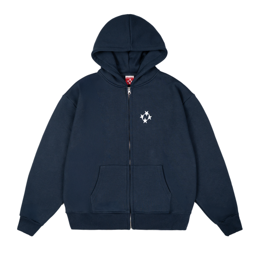 Logo Zip Hoodie [Navy]