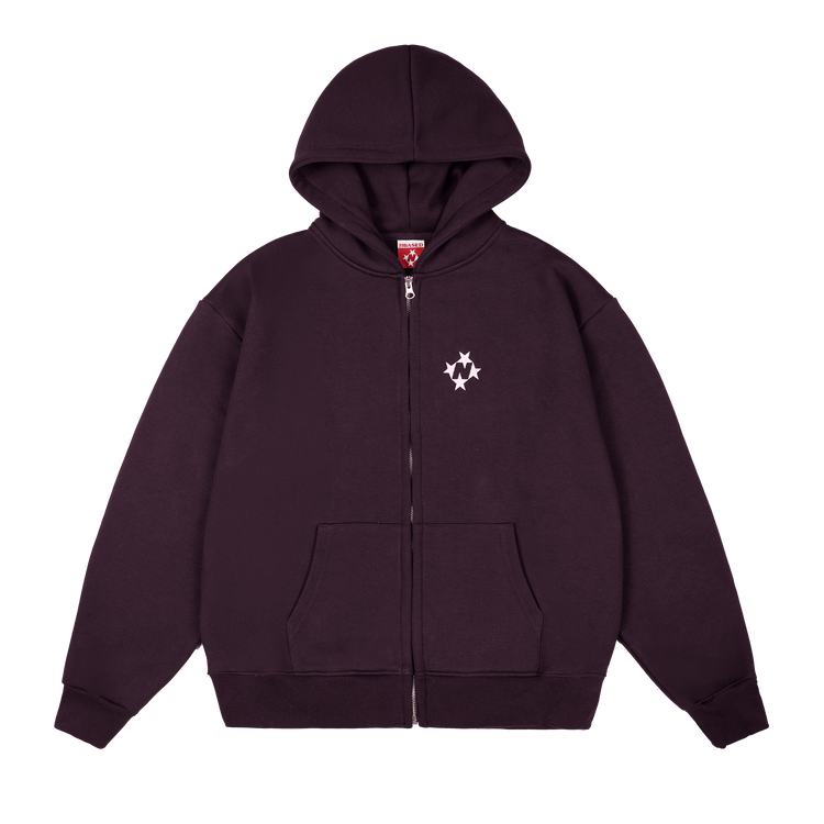 Logo Zip Hoodie [Plum]