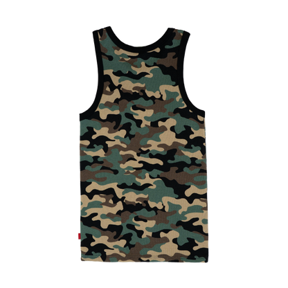 Bombaclart Bass - Waffle Tank Top [Camo]