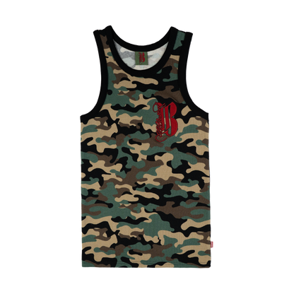 Bombaclart Bass - Waffle Tank Top [Camo]