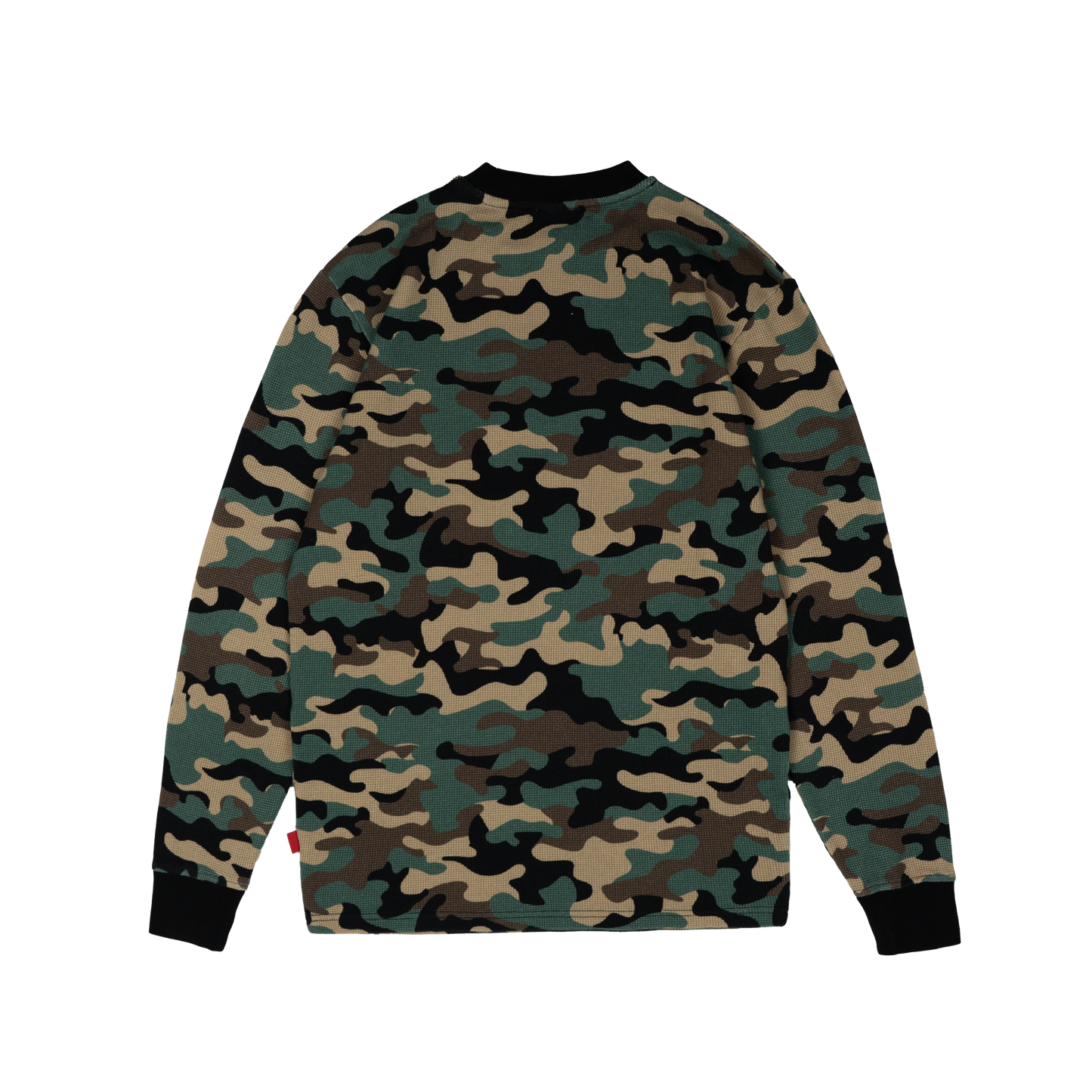 Daily Slim Waffle Longsleeve [Camo]