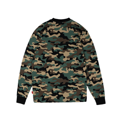 Daily Slim Waffle Longsleeve [Camo]