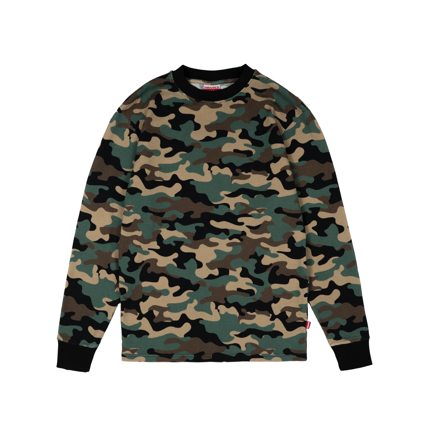 Daily Slim Waffle Longsleeve [Camo]