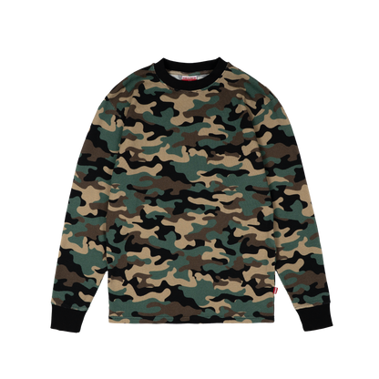 Daily Slim Waffle Longsleeve [Camo]