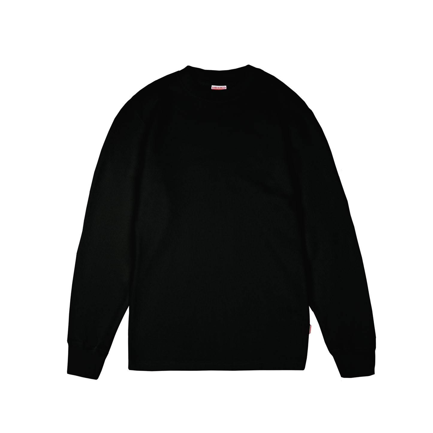Daily Slim Waffle Longsleeve [Black]
