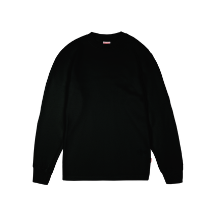 Daily Slim Waffle Longsleeve [Black]