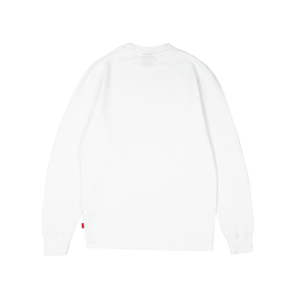 Daily Slim Waffle Longsleeve [White]