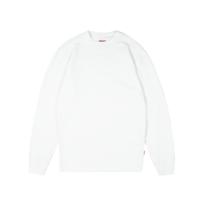 Daily Slim Waffle Longsleeve [White]