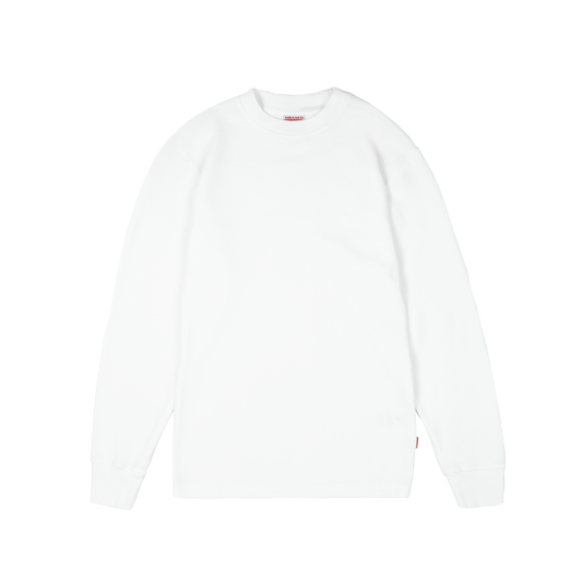 Daily Slim Waffle Longsleeve [White]