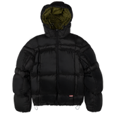 Reverse Puffer Jacket V1 [Black/Olive]