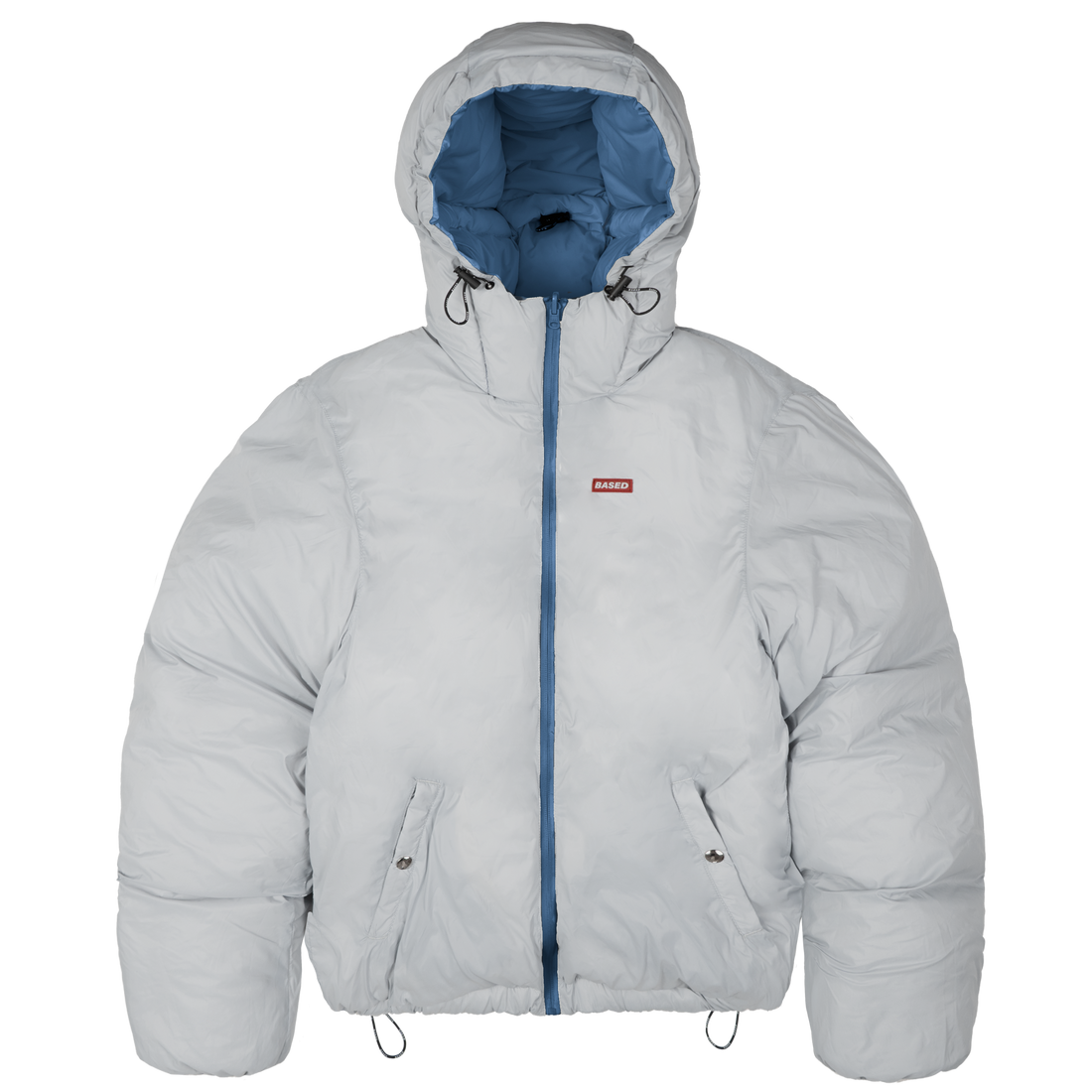 Reverse Puffer Jacket V1 [Navy/Grey]