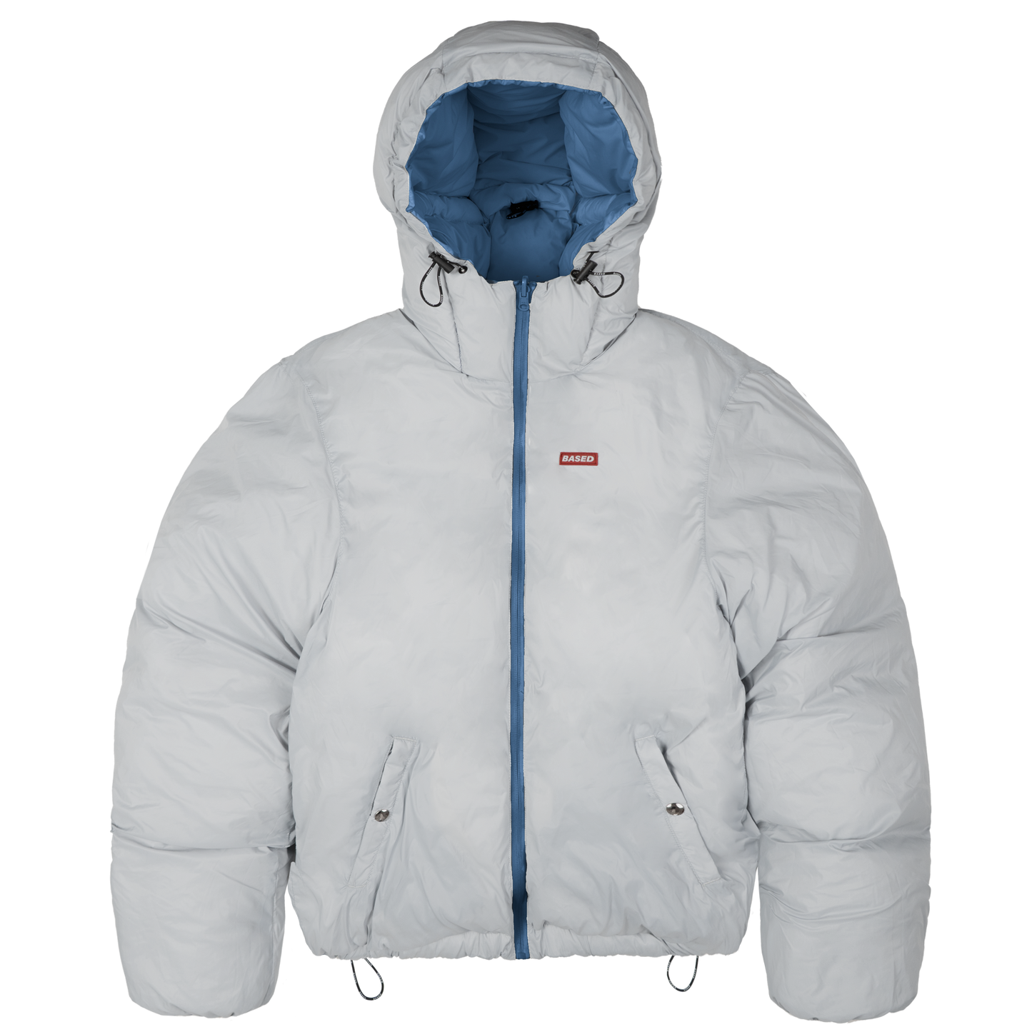 Reverse Puffer Jacket [Navy/Grey]