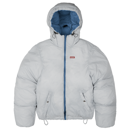 Reverse Puffer Jacket [Navy/Grey]