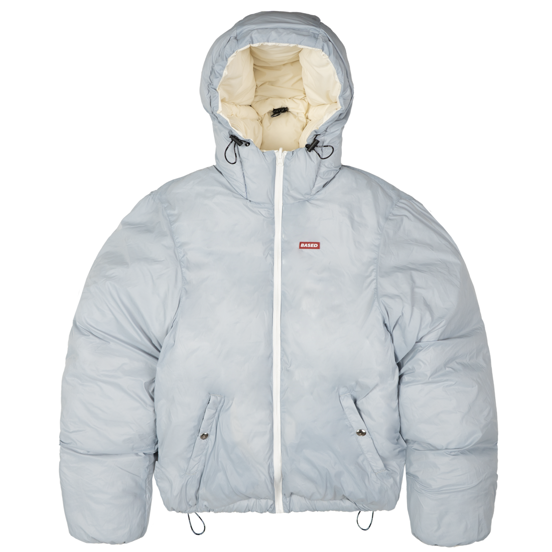 Reverse Puffer Jacket V1 [Creme/Babyblue]
