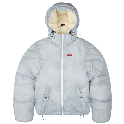 Reverse Puffer Jacket [Creme/Babyblue]