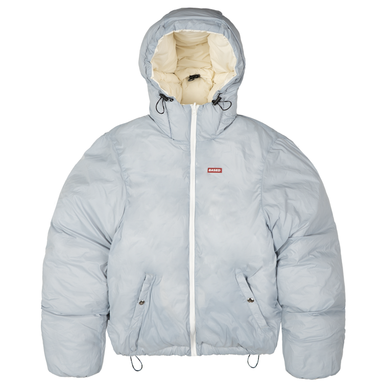 Reverse Puffer Jacket V1 [Creme/Babyblue]