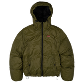Reverse Puffer Jacket V1 [Black/Olive]