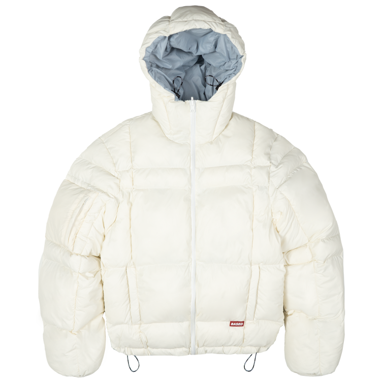 Reverse Puffer Jacket V1 [Creme/Babyblue]