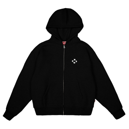 Logo Zip Hoodie [Black]