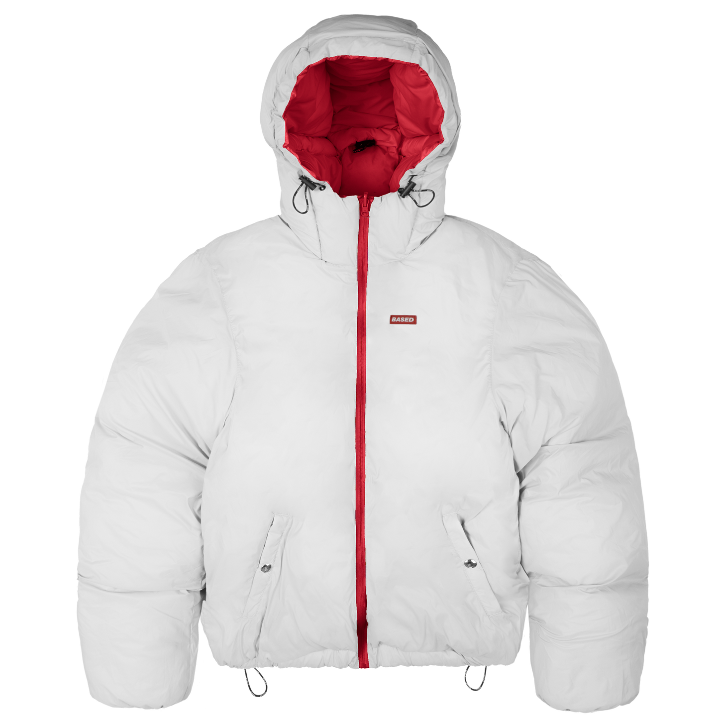 Reverse Puffer Jacket [Red/White]