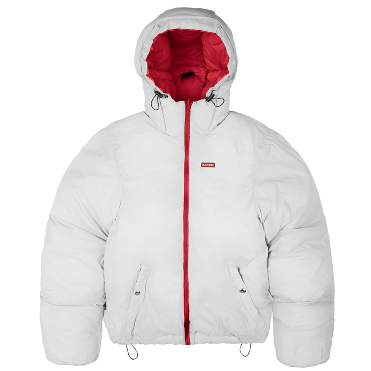 Reverse Puffer Jacket V1 [Red/White]