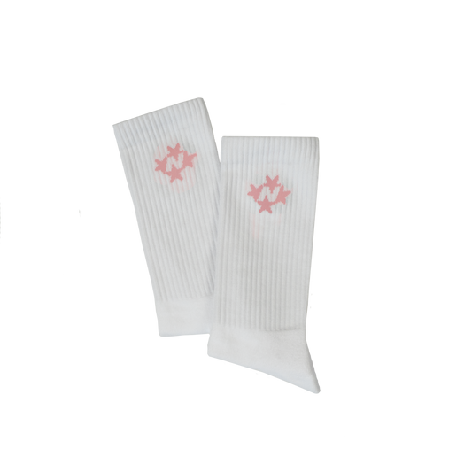 Logo Socks [White/Pink]